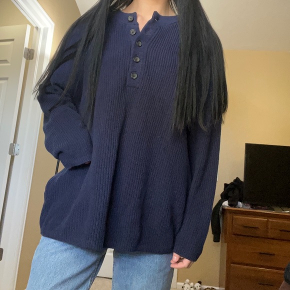 Navy blue Aerie sweater - Picture 4 of 5